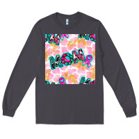 Smoke Breast Cancer Awareness Mom With Leopard Patterns Long Sleeve Tee - BundleAndBundleShop