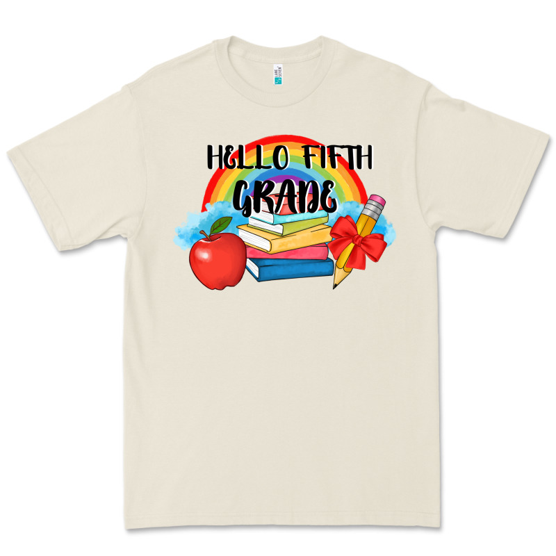 Back To School Hello Fifth Grade 3200x2400 Premium Tee by AdoDesignShop | Teevron