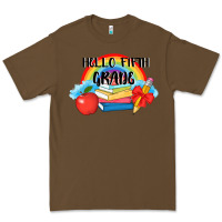 Cacao back to school hello fifth grade 3200x2400 Premium Tee - AdoDesignShop