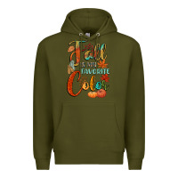 Army Green fall is my favorite color Premium Hoodie - CowGirlArtShop