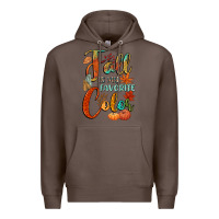 Coffee fall is my favorite color Premium Hoodie - CowGirlArtShop