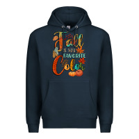 Navy fall is my favorite color Premium Hoodie - CowGirlArtShop