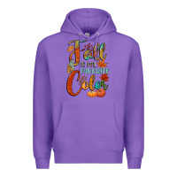 Purple fall is my favorite color Premium Hoodie - CowGirlArtShop