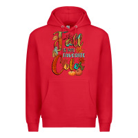 Red fall is my favorite color Premium Hoodie - CowGirlArtShop