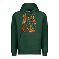 Sports Green fall is my favorite color Premium Hoodie - CowGirlArtShop