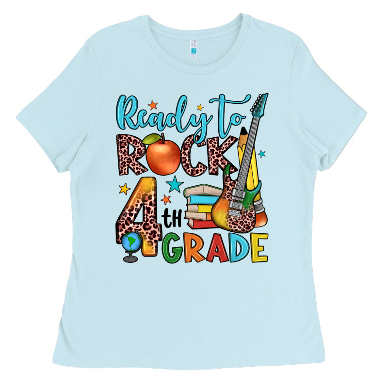 Ready To Rock 4th Grade Ladies Tee by JahusDesignShop | Teevron