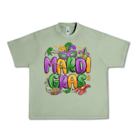 Oil Green mardi gras Urban Heavy Tee - MaliasSmallBusiness
