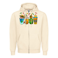 Sandshell Cinco de Mayo Coffee Cups Zipper Hoodie - texasbilliewilder