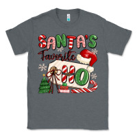 Charcoal Heather santa's favorite ho Classic Tee - MaliasSmallBusiness