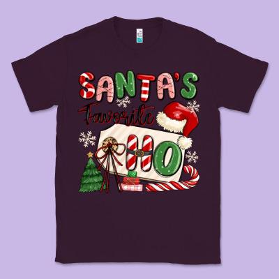 Santa's Favorite Ho Classic Tee Designed By Maliassmallbusiness