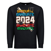 Black graduate 2024 Premium Sweatshirt - CowGirlArtShop