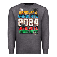 Charcoal Heather graduate 2024 Premium Sweatshirt - CowGirlArtShop