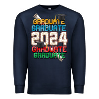 Navy graduate 2024 Premium Sweatshirt - CowGirlArtShop