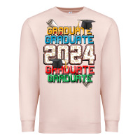 Pale Pink graduate 2024 Premium Sweatshirt - CowGirlArtShop