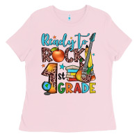 Bubblegum Pink ready to rock 1st grade Ladies Tee - JahusDesignShop