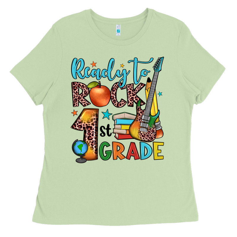 Ready To Rock 1st Grade Ladies Tee by JahusDesignShop | Teevron