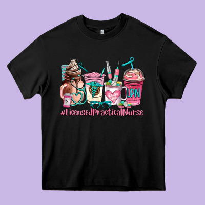 Licensed Practical Nurse  Coffee Cup Heavy Core Tee Designed By Adodesignshop