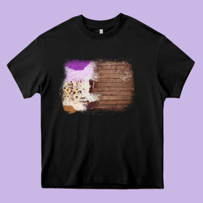 Wood Cowhide Pattern Heavy Core Tee Designed By Bettercallsaul