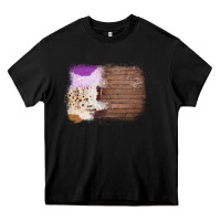 Black Wood Cowhide Pattern Heavy Core Tee - Bettercallsaul