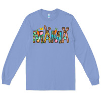 Colony Blue Easter Mama Long Sleeve Tee - BundleAndBundleShop