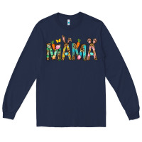 Navy Easter Mama Long Sleeve Tee - BundleAndBundleShop