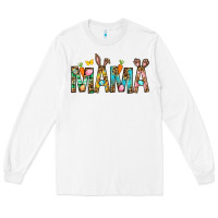White Easter Mama Long Sleeve Tee - BundleAndBundleShop