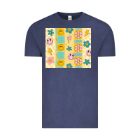 Vintage Denim retro daisy Vintage Tee - MaliasSmallBusiness