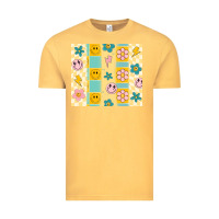Vintage Mustard retro daisy Vintage Tee - MaliasSmallBusiness