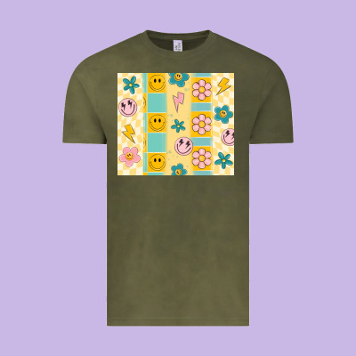 Retro Daisy Vintage Tee Designed By Maliassmallbusiness