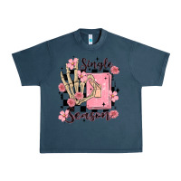 Midnight Navy single season Urban Heavy Tee - MaliasSmallBusiness