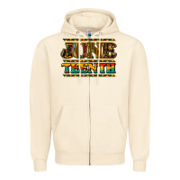 Sandshell juneteenth Zipper Hoodie - NancyCooperArtShop