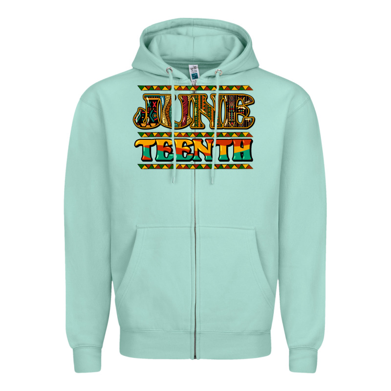 Juneteenth Zipper Hoodie by NancyCooperArtShop | Teevron