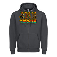 Smoke juneteenth Zipper Hoodie - NancyCooperArtShop