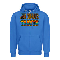 True Royal juneteenth Zipper Hoodie - NancyCooperArtShop