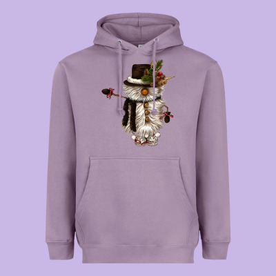 Snowman Gnome Heavyweight Hoodie Designed By Cowgirlartshop