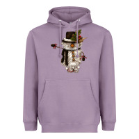 Lavender snowman gnome Heavyweight Hoodie - CowGirlArtShop