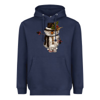 Navy snowman gnome Heavyweight Hoodie - CowGirlArtShop
