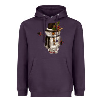 Plum snowman gnome Heavyweight Hoodie - CowGirlArtShop