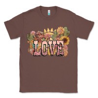 Chestnut love horse western floral Classic Tee - NancyCooperArtShop
