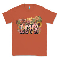 Copper love horse western floral Classic Tee - NancyCooperArtShop