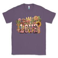 Lavender love horse western floral Classic Tee - NancyCooperArtShop