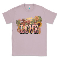 Lilac love horse western floral Classic Tee - NancyCooperArtShop