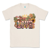 Natural love horse western floral Classic Tee - NancyCooperArtShop