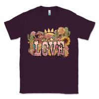 Plum love horse western floral Classic Tee - NancyCooperArtShop