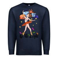 Navy be the light Premium Sweatshirt - CowGirlArtShop
