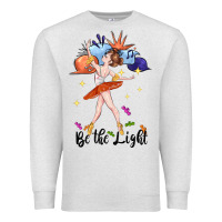 Oatmeal Heather be the light Premium Sweatshirt - CowGirlArtShop