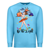 Ocean Blue be the light Premium Sweatshirt - CowGirlArtShop