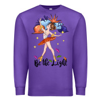 Purple be the light Premium Sweatshirt - CowGirlArtShop