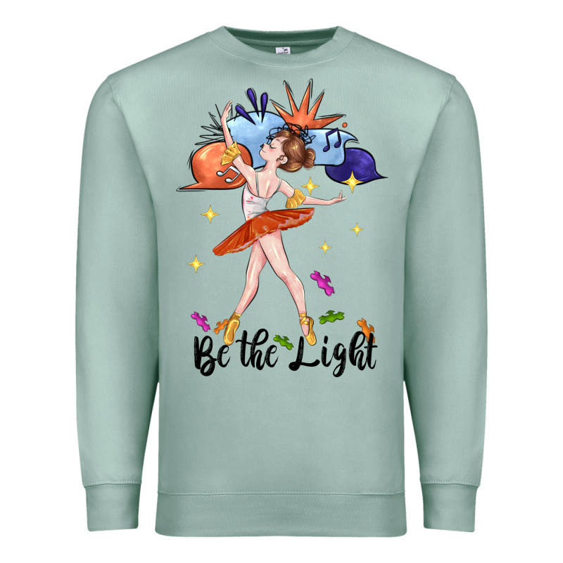 Be The Light Premium Sweatshirt by CowGirlArtShop | Teevron