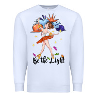 White be the light Premium Sweatshirt - CowGirlArtShop